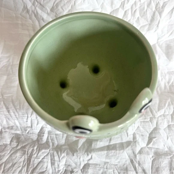 Green Frog Ceramic Trinket Dish - Picture 3 of 9